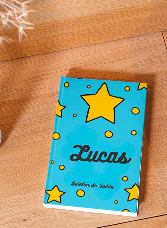 Capa para boletim de saúde - Modelo Estrelas